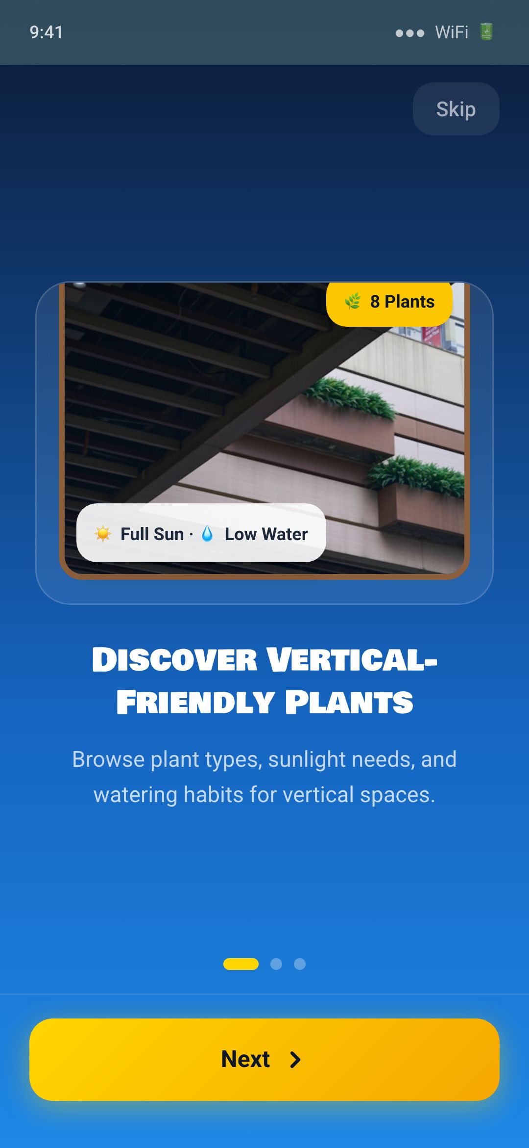 Vertical Garden Planner app screenshot